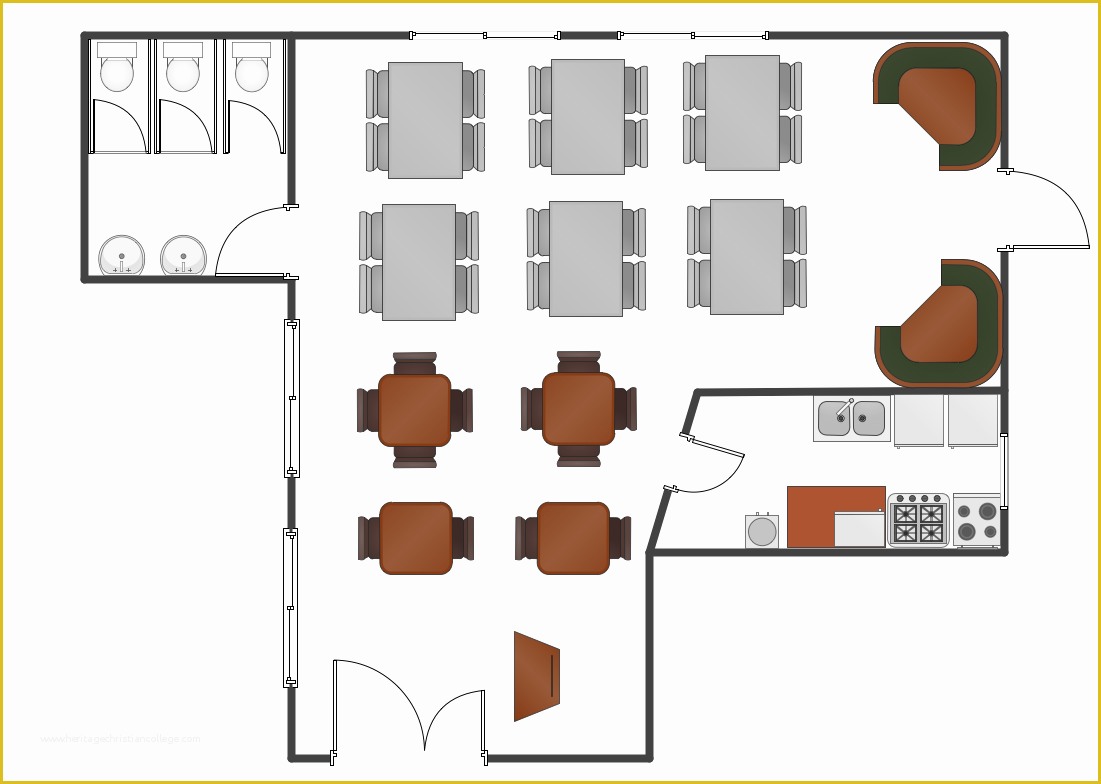 Restaurant Floor Plan Template Free Of Restaurant Floor Plans Samples