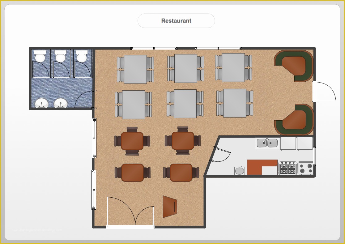 Restaurant Floor Plan Template Free Of Restaurant Floor Plans software