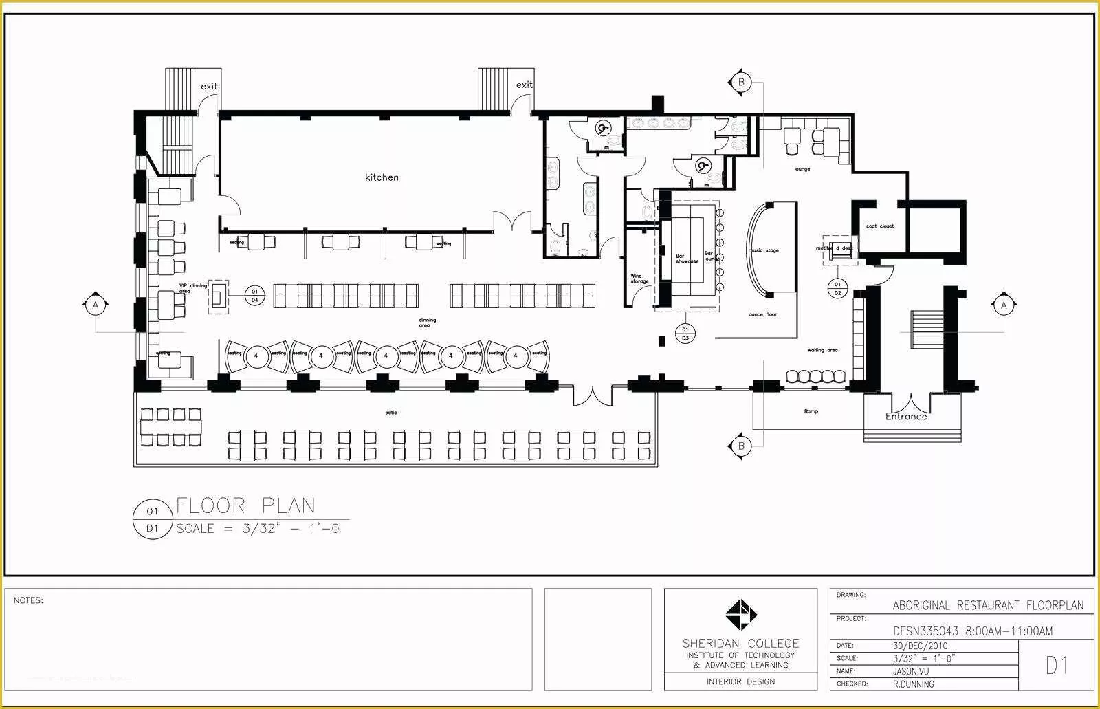 Free Restaurant Floor Plan Template