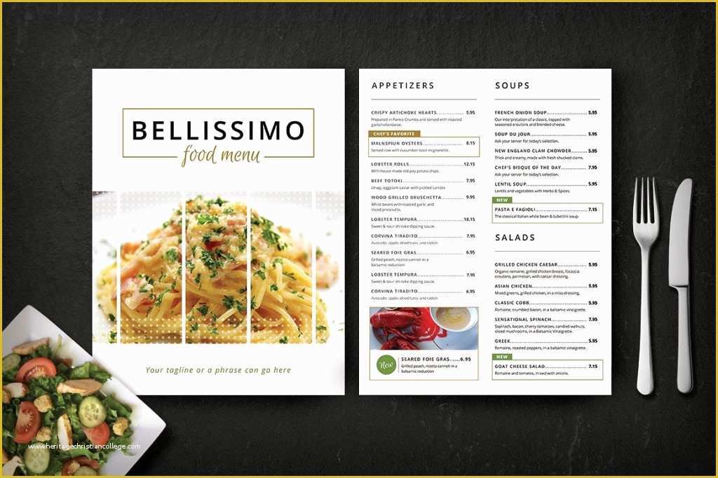 Restaurant Menu Template Free Of 50 Best Restaurant Menu Templates Both Paid and Free
