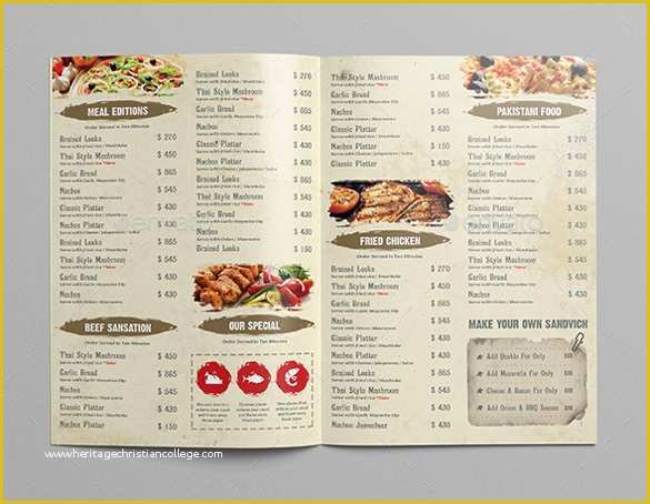 Restaurant Menu Template Free Of Restaurant Menu Template 33 Free Psd Eps Documents