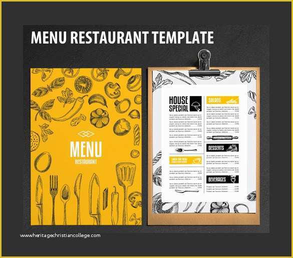 Restaurant Menu Template Free Of Restaurant Menu Template 33 Free Psd Eps Documents