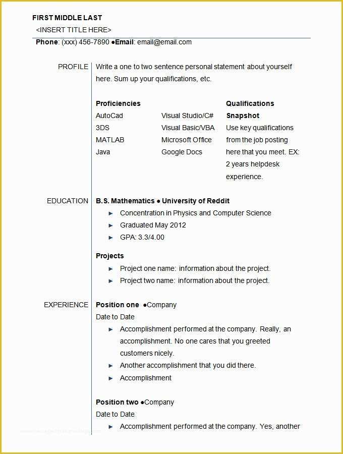Resume Templates Free for High School Students Of 24 Best Student Sample Resume Templates Wisestep