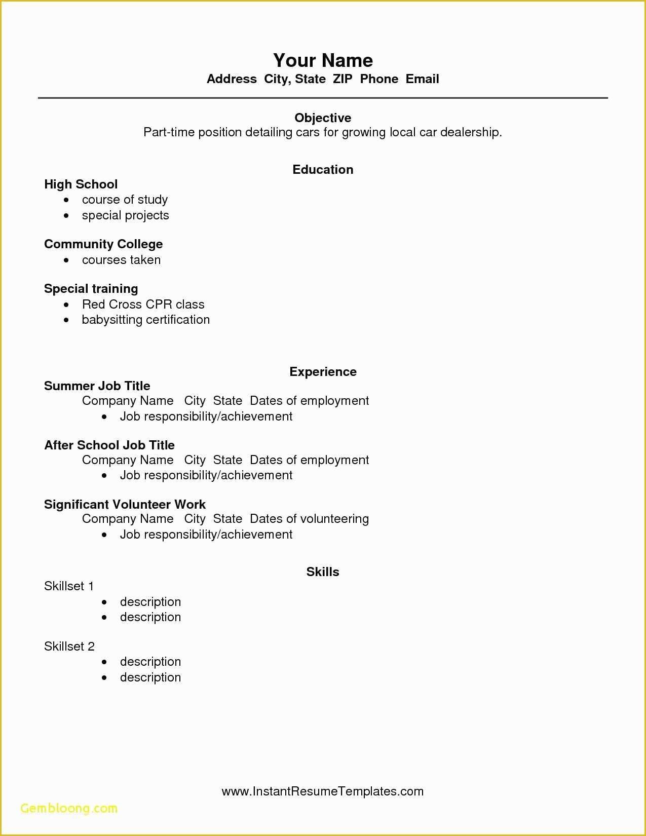 resume-templates-free-for-high-school-students-of-blank-resume-template