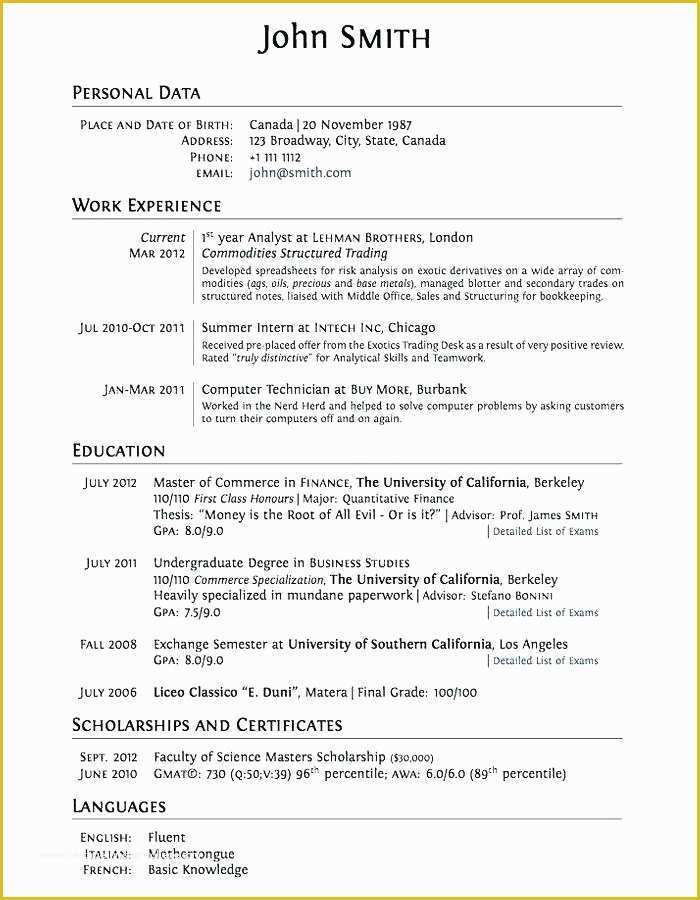 Resume Templates that are Actually Free Of totally Free Resume Builder Truly with Templates Download