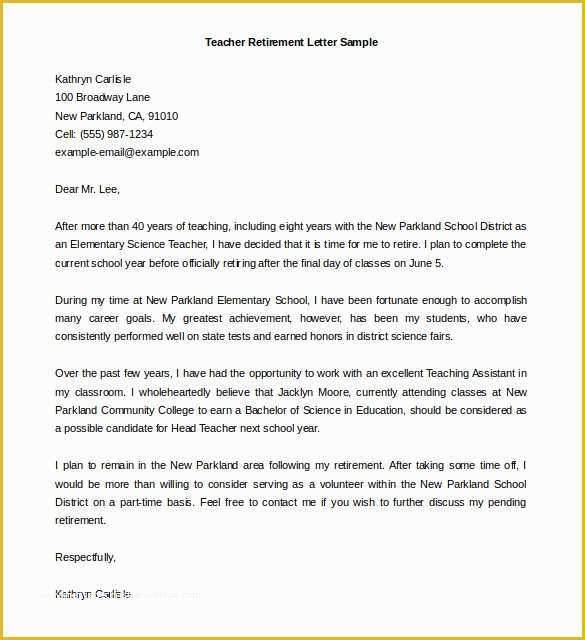 Retirement Resignation Letter Template Free Of 36 Retirement Letter Templates Pdf Doc