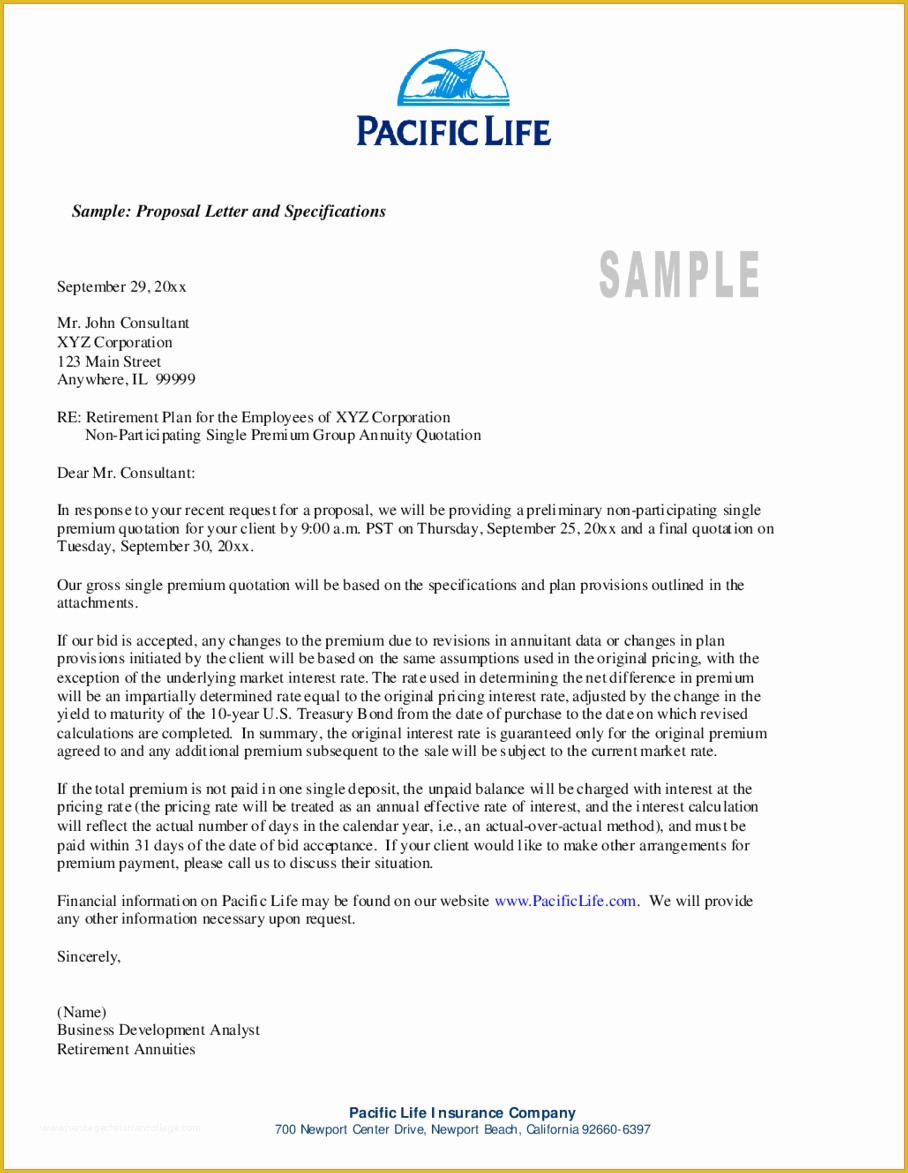 Rfp Sample Template Free Of 5 Business Proposal format Template