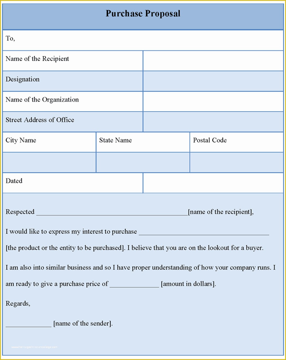 Rfp Sample Template Free Of Proposal Template for Purchase Example Of Purchase