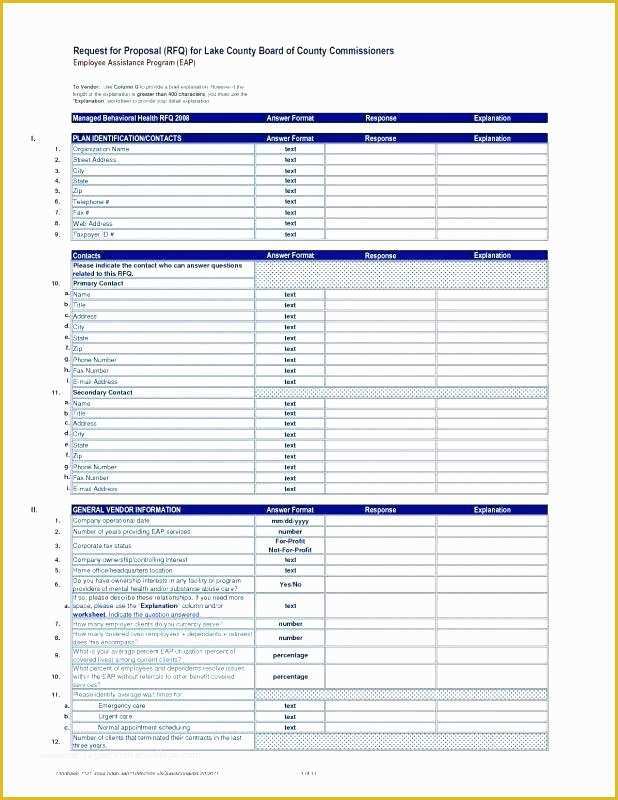 Rfq Template Free Of Rfq Template for Engineering Services This Information