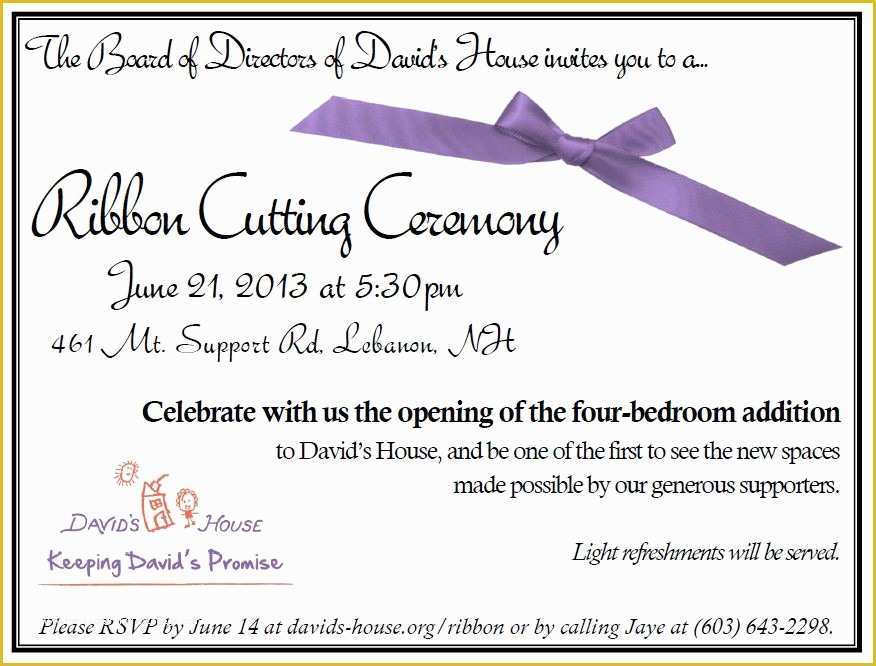 Ribbon Cutting Ceremony Invitation Template Free Of 10 Best Of Ribbon Cutting Invitation Wording