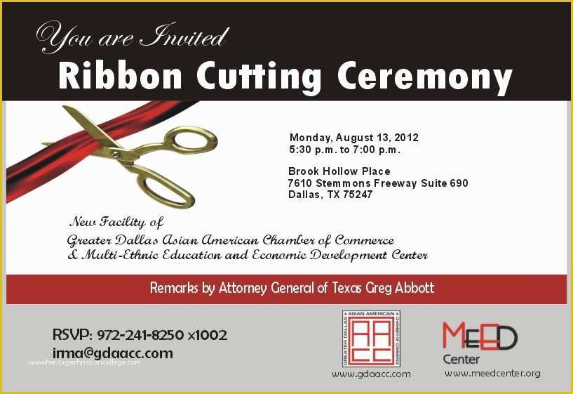 Ribbon Cutting Ceremony Invitation Template Free Of 10 Best Of Ribbon Cutting Template Brochure Grand