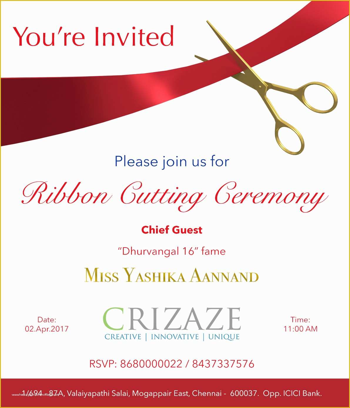 Ribbon Cutting Ceremony Invitation Template Free Of Ribbon Cutting Ceremony Crizaze
