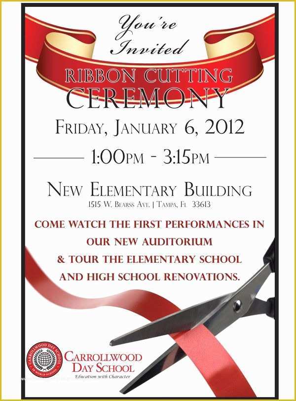 50 Ribbon Cutting Ceremony Invitation Template Free Heritagechristiancollege