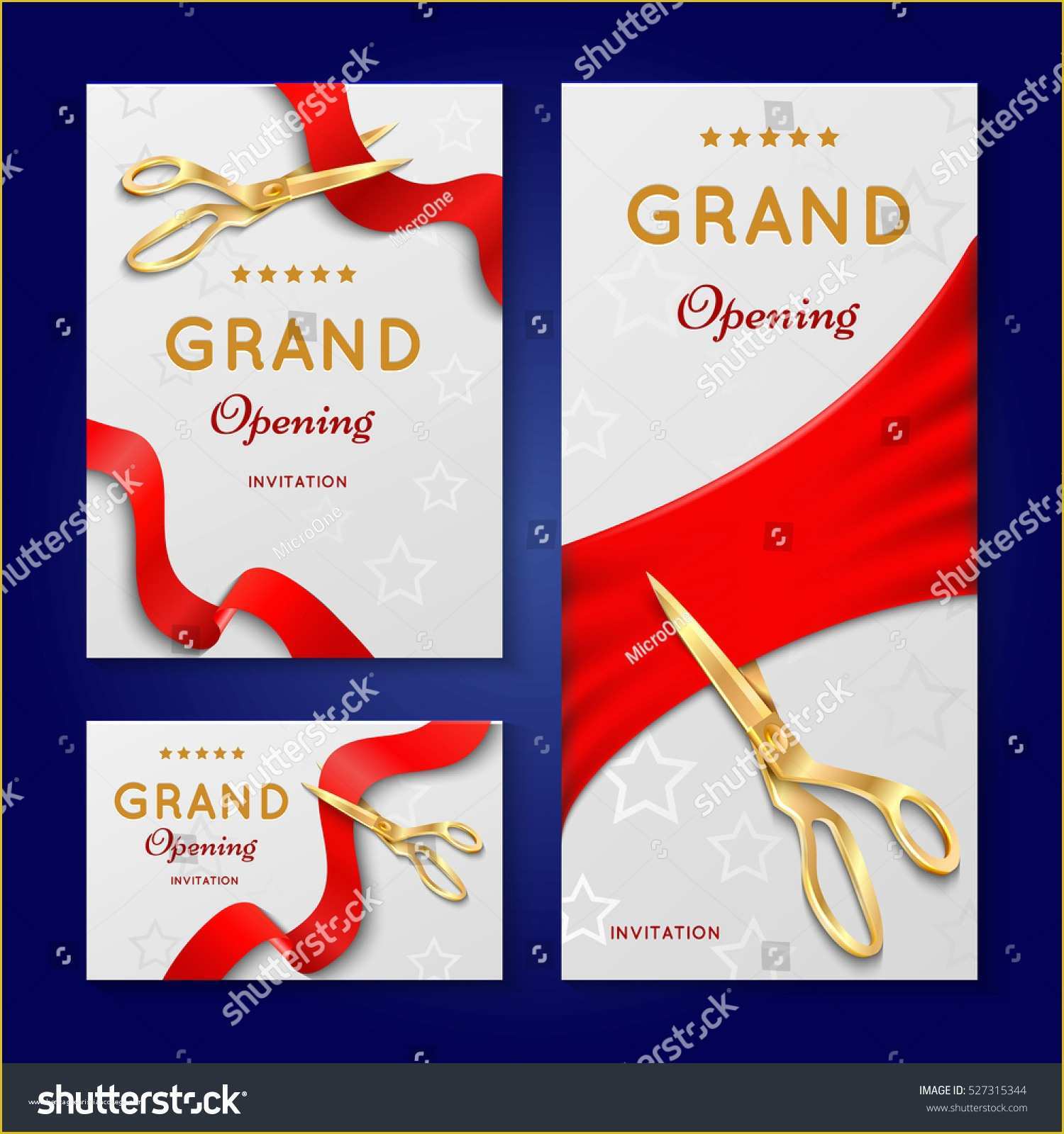 Ribbon Cutting Ceremony Invitation Template Free Of Ribbon Cutting Scissors Grand Opening Ceremony Stock