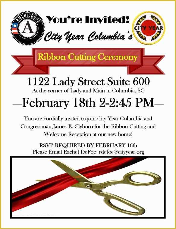 Ribbon Cutting Ceremony Invitation Template Free Of You Re Invited