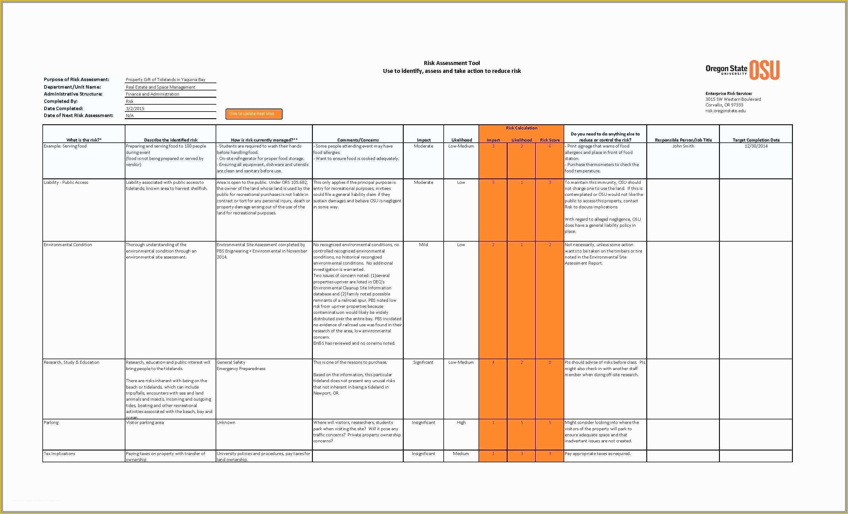 Risk Register Template Excel Free Download Of Risk Register Template Excel Free Download Great Weekly