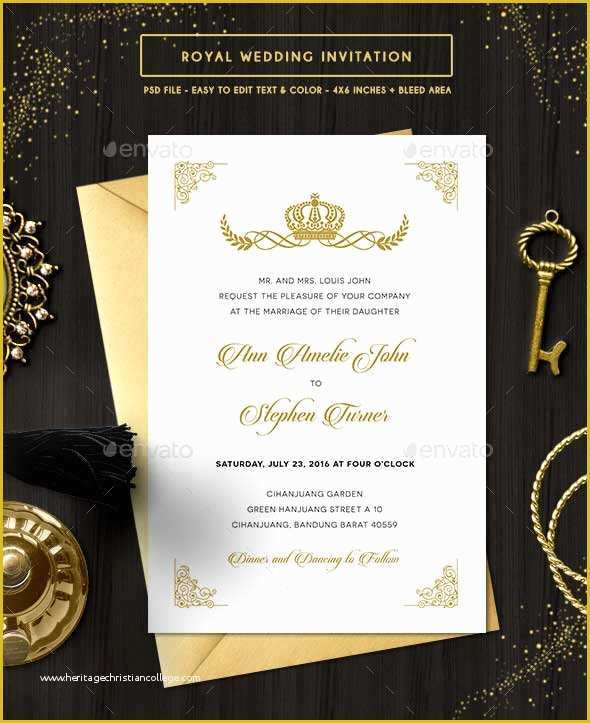 Royal Wedding Invitation Template Free Of 72 Best Wedding Invitation Templates Psd Shop Indesign
