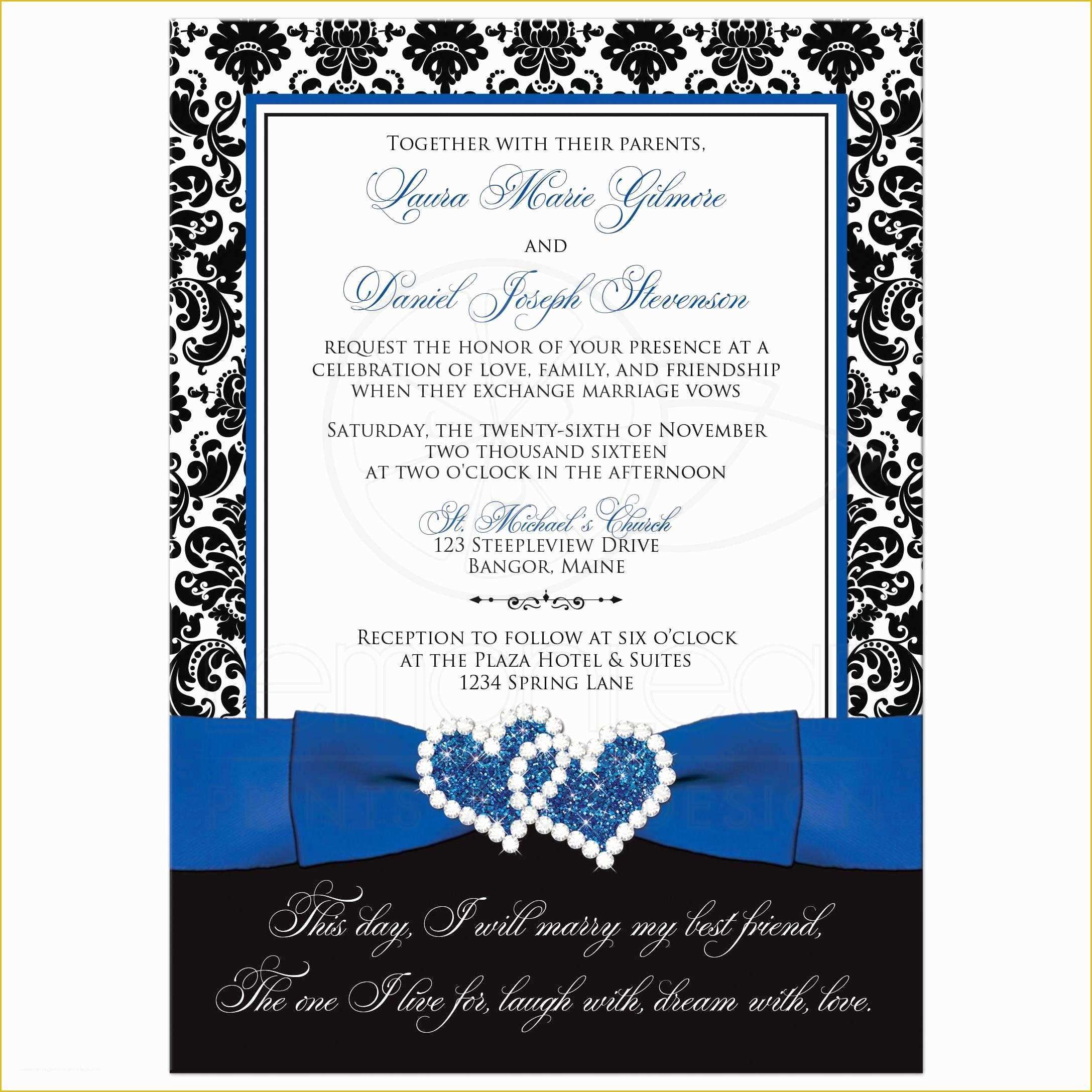 Royal Wedding Invitation Template Free Of Royal Blue Wedding Invitation Templates Free Instagramfr