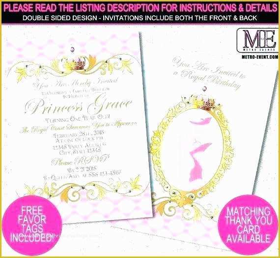 Royal Wedding Invitation Template Free Of Royal Party Invitation Template Girls Party Invitation