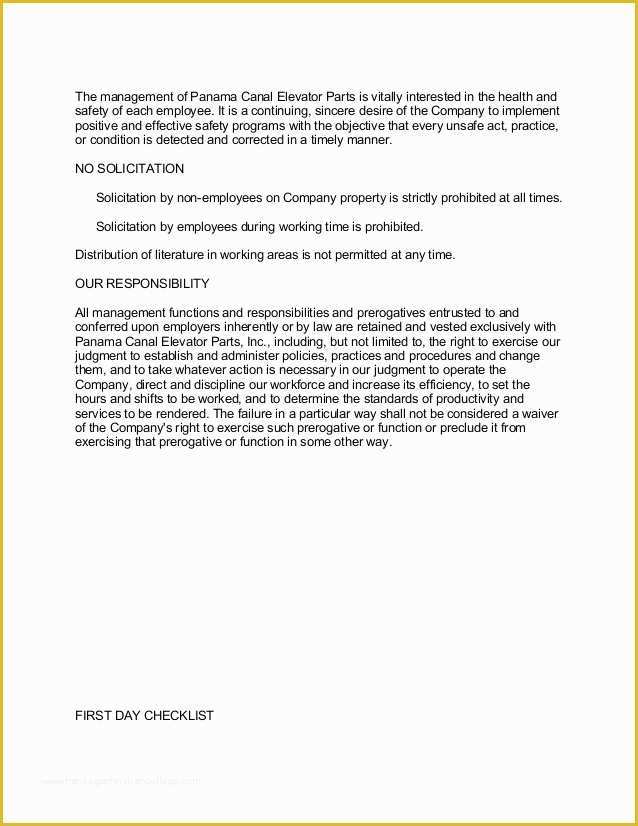 Safety Incentive Program Template Free Of Employee Handbook Template