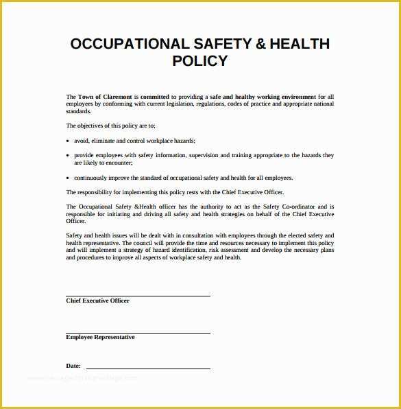 Safety Templates Free Of Free Safety Policies and Procedures Coloring