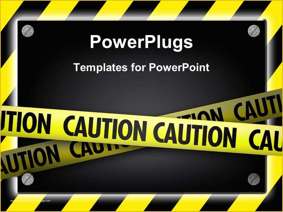 Safety Templates Free Of Powerpoint Template Silver Screws Glowing Over Yellow