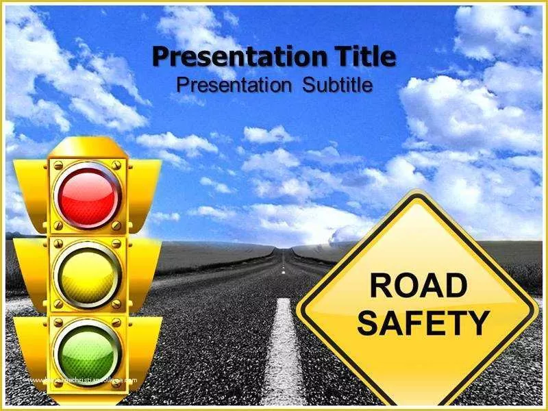 Road Safety Powerpoint Template Free Download