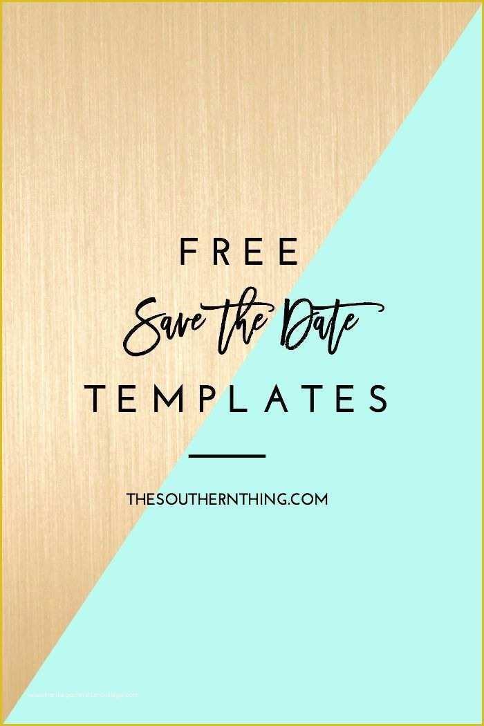 Save the Date Invitation Templates Free Of Free Save the Date Templates & Diy Save the Date Tutorial