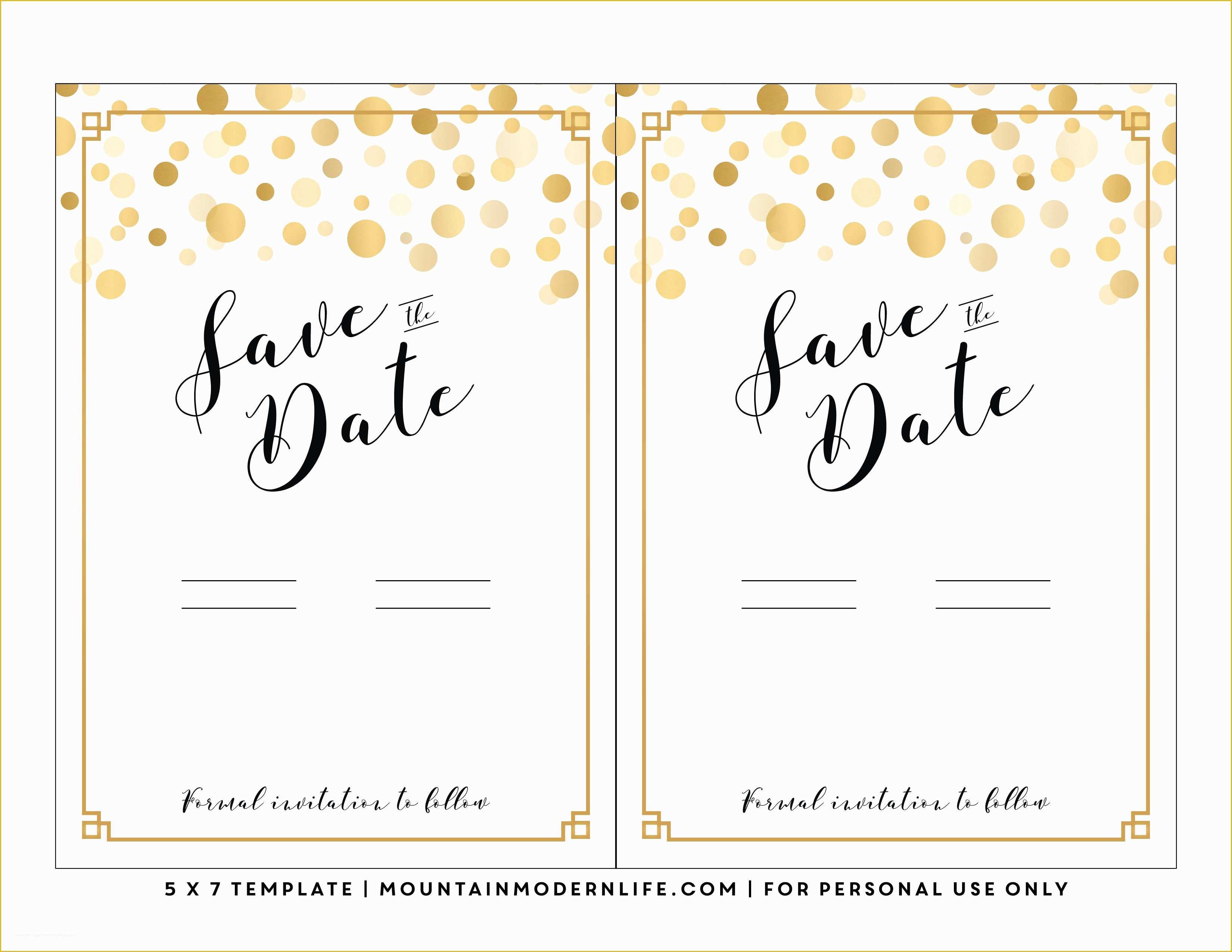 Save the Date Invitation Templates Free Of Modern Diy Save the Date Free Printable