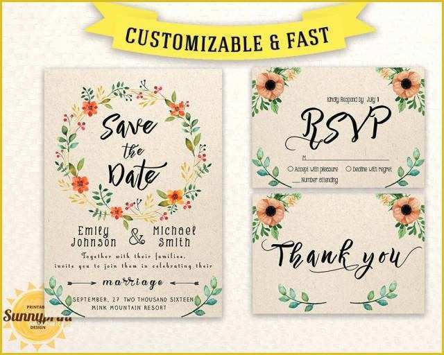 Save the Date Invitation Templates Free Of Wedding Invitation Template Download Printable Wedding