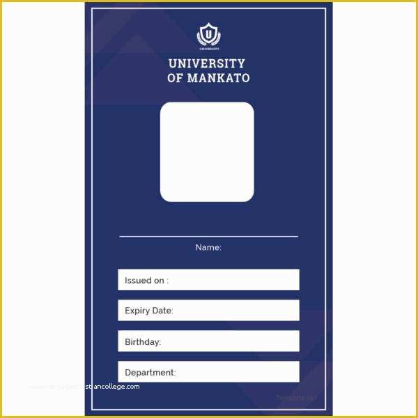 School Id Template Free Download Of 17 Id Card Templates Free Psd Documents Download
