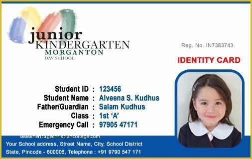 School Id Template Free Download Of Image Result for Student Id Card Template Free