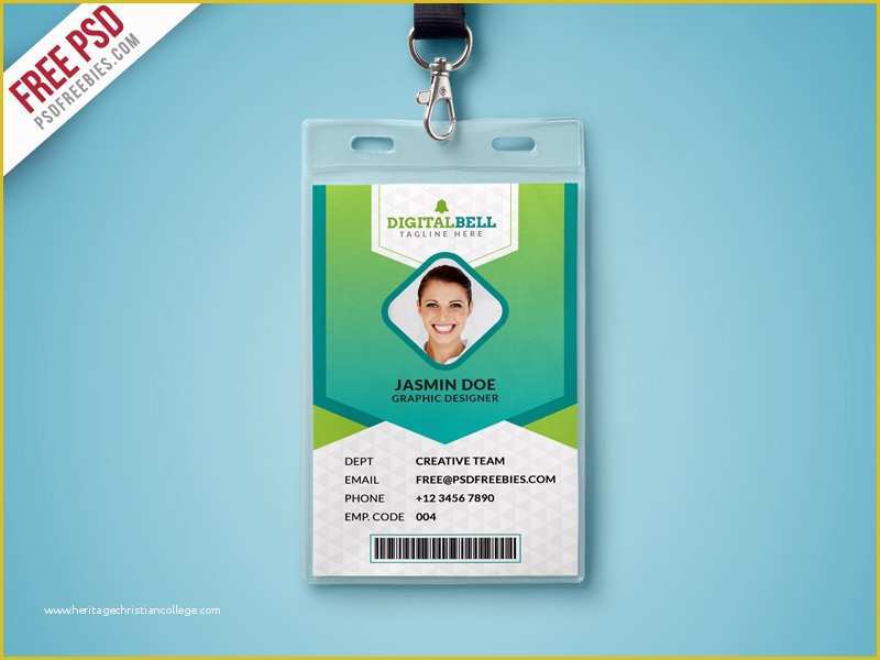 School Id Template Free Download Of School Id Card Template Psd Free Image