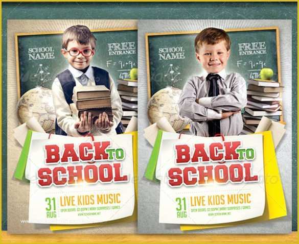 School Photo Templates Free Of 21 Back to School Flyer Templates