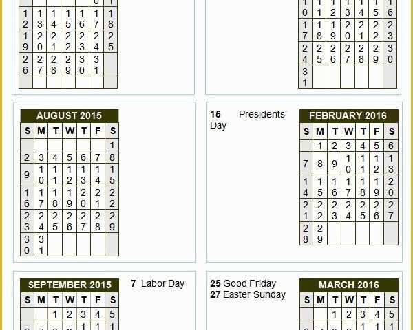 School Photo Templates Free Of 7 School Calendar Templates Free Sample Example