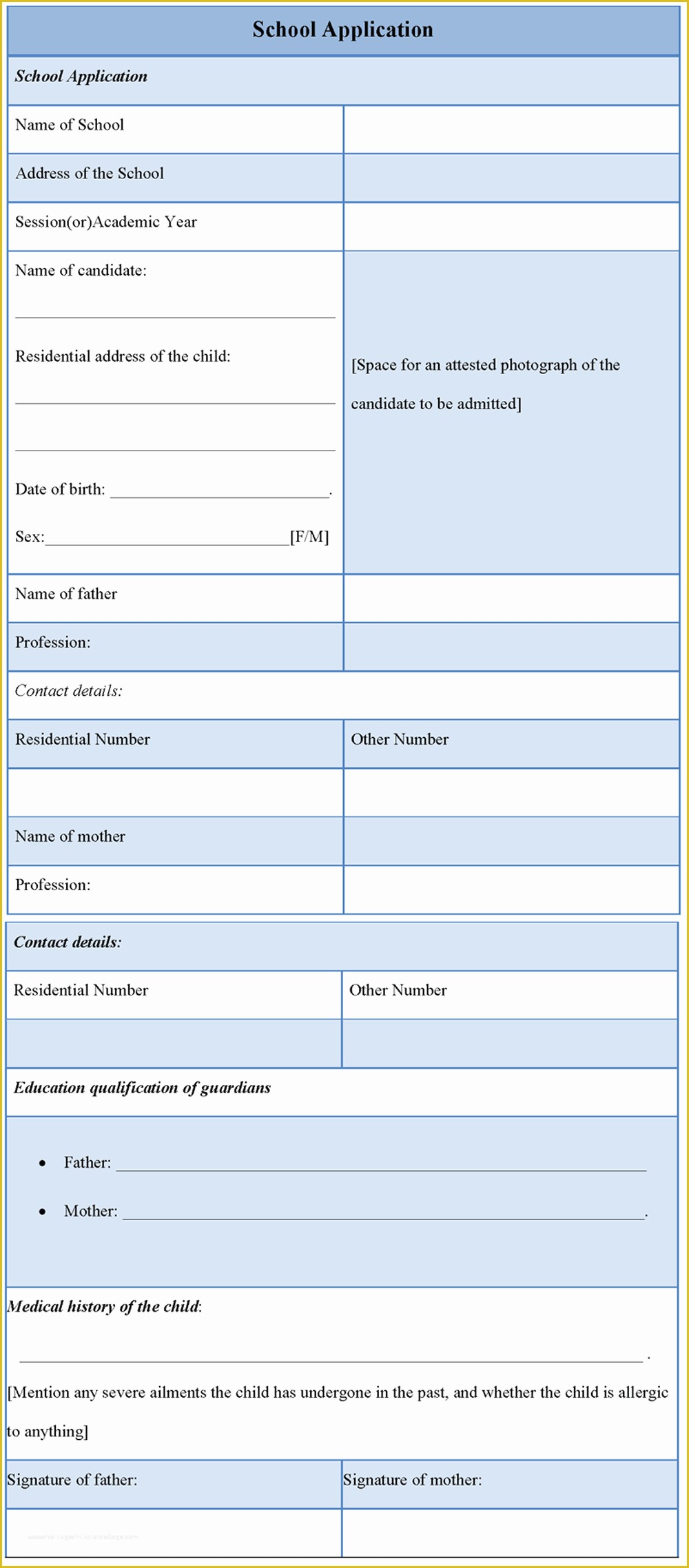 School Photo Templates Free Of Application Template for School Sample Of School