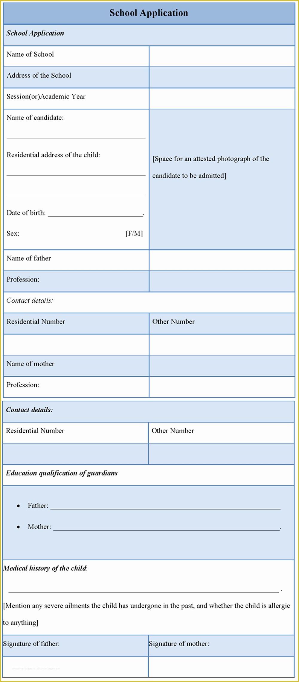 School Photo Templates Free Of Application Template for School Sample Of School