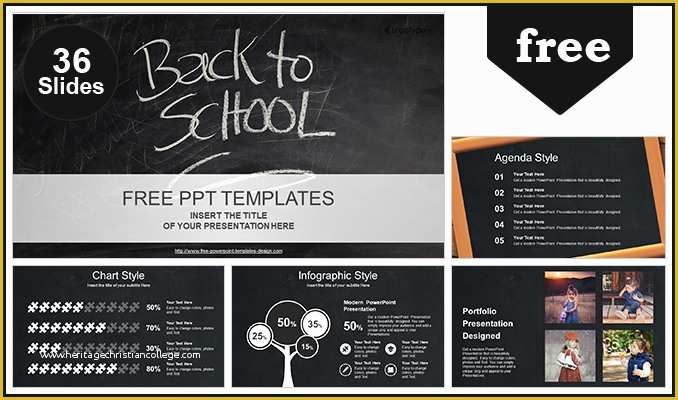 School Photo Templates Free Of Back to School Powerpoint Template