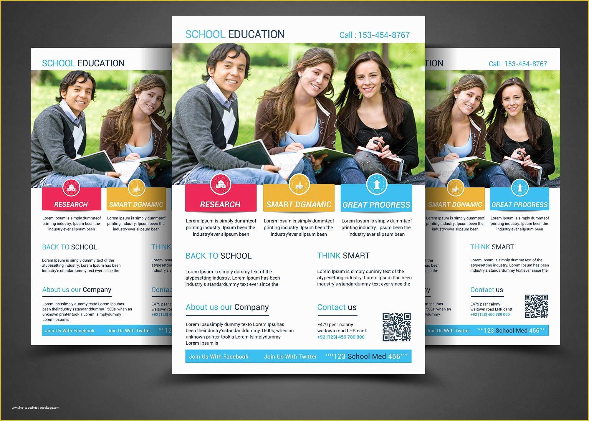 School Photo Templates Free Of School Education Flyers Flyer Templates Creative Market