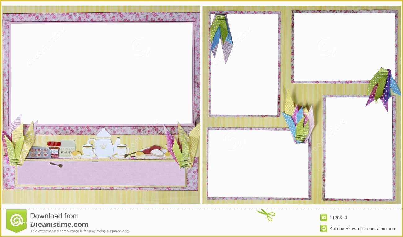 Scrapbook Online Free Templates Of Birthday theme Scrapbook Frame Template Royalty Free Stock