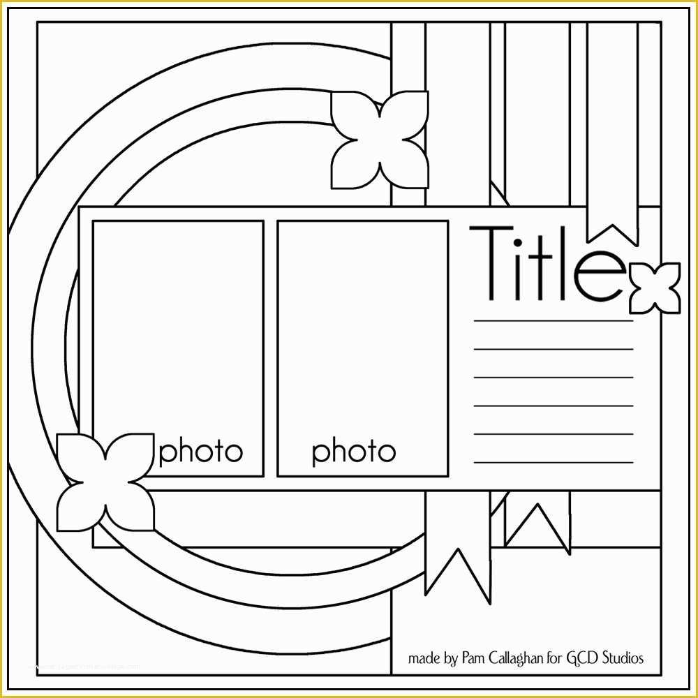 Scrapbook Online Free Templates Of Ideas for Scrapbookers Two Sketches and A Template