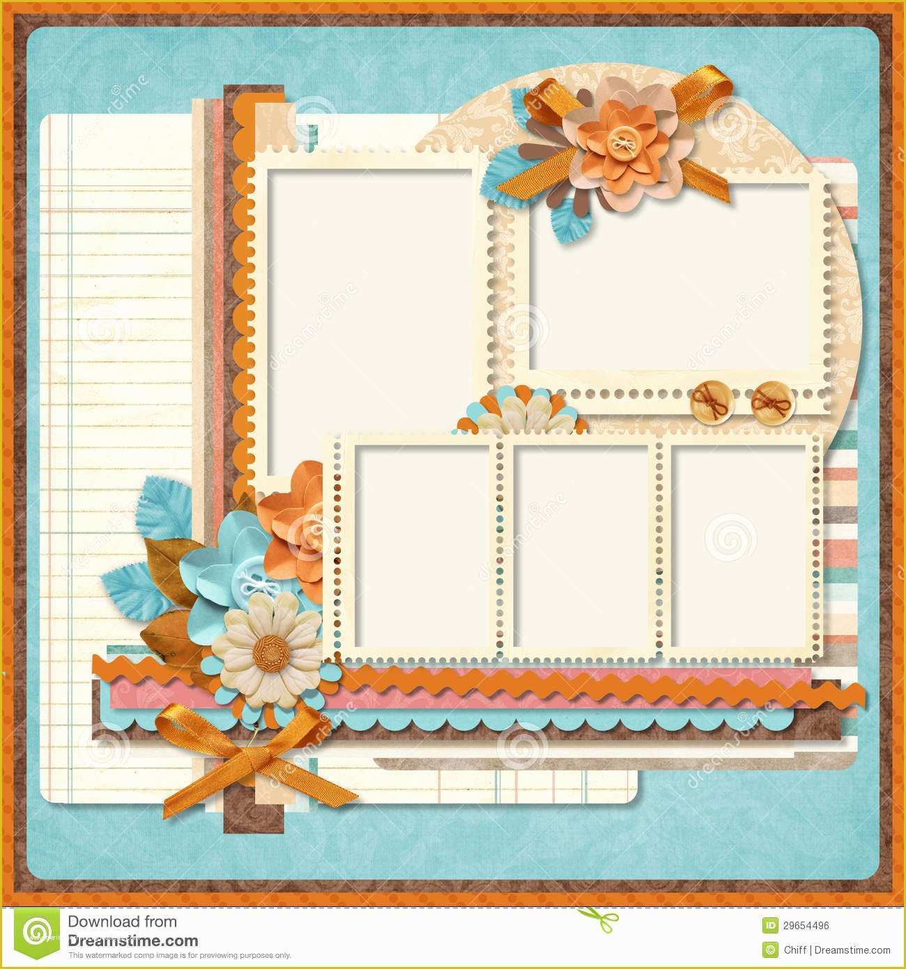 Scrapbook Online Free Templates Of Retro Family Album 365 Project Scrapbooking Templates