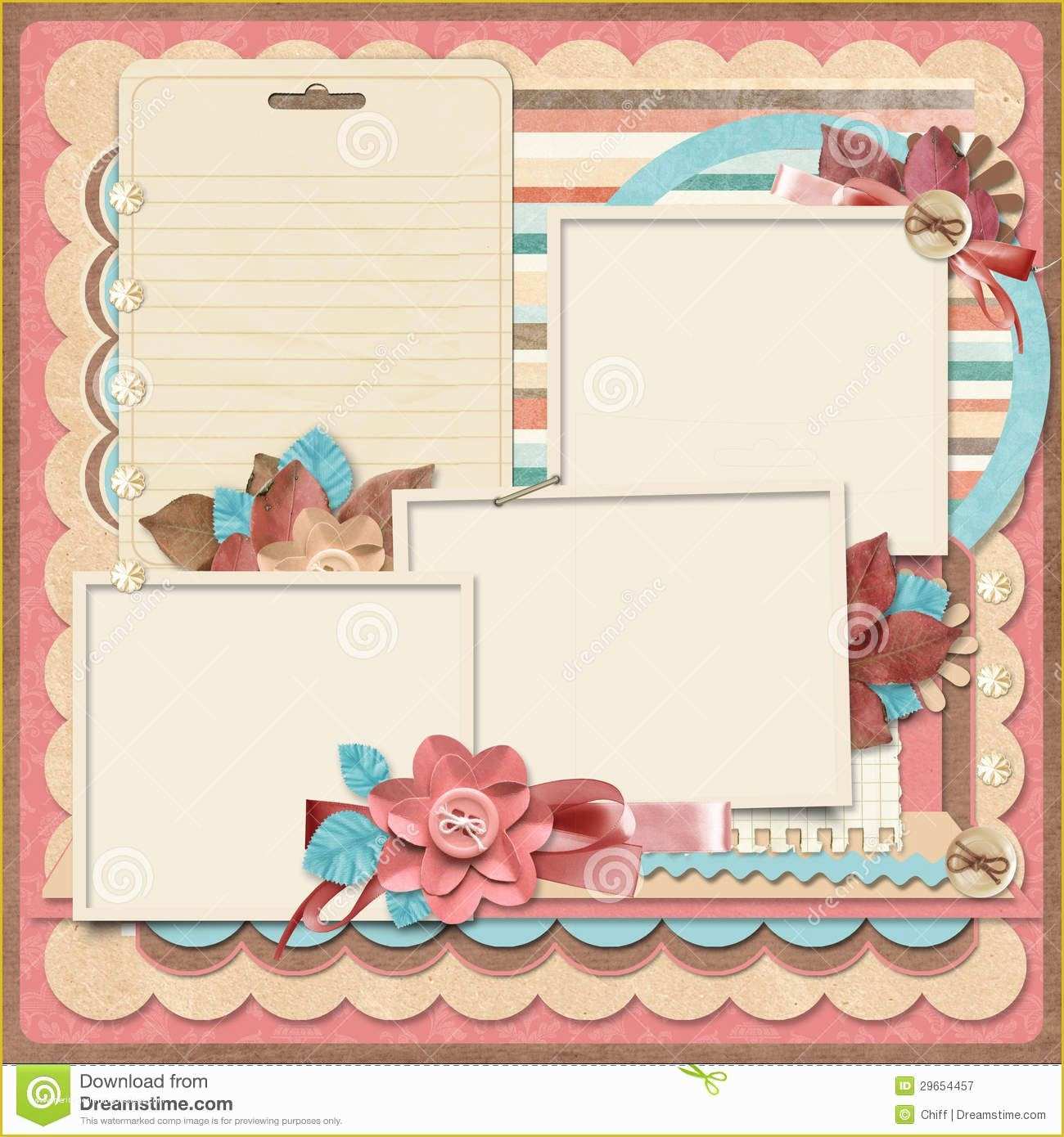 Scrapbook Online Free Templates Of Retro Family Album 365 Project Scrapbooking Templates