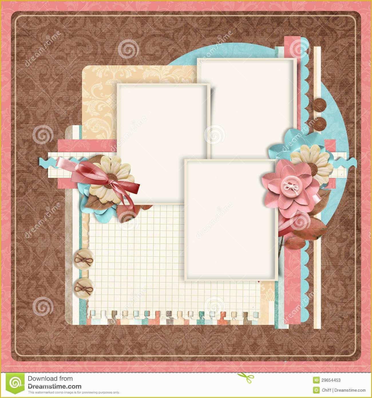 Scrapbook Online Free Templates Of Retro Family Album 365 Project Scrapbooking Templates