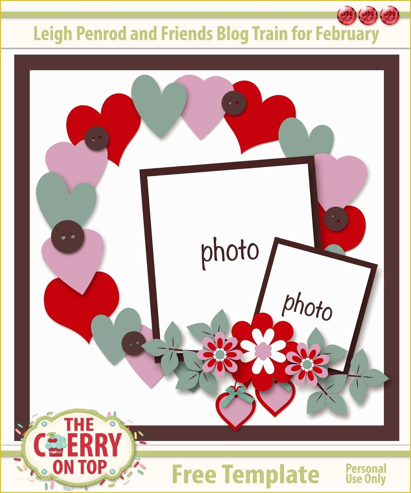 Scrapbook Online Free Templates Of the Cherry top Free Digital Scrapbooking Template for