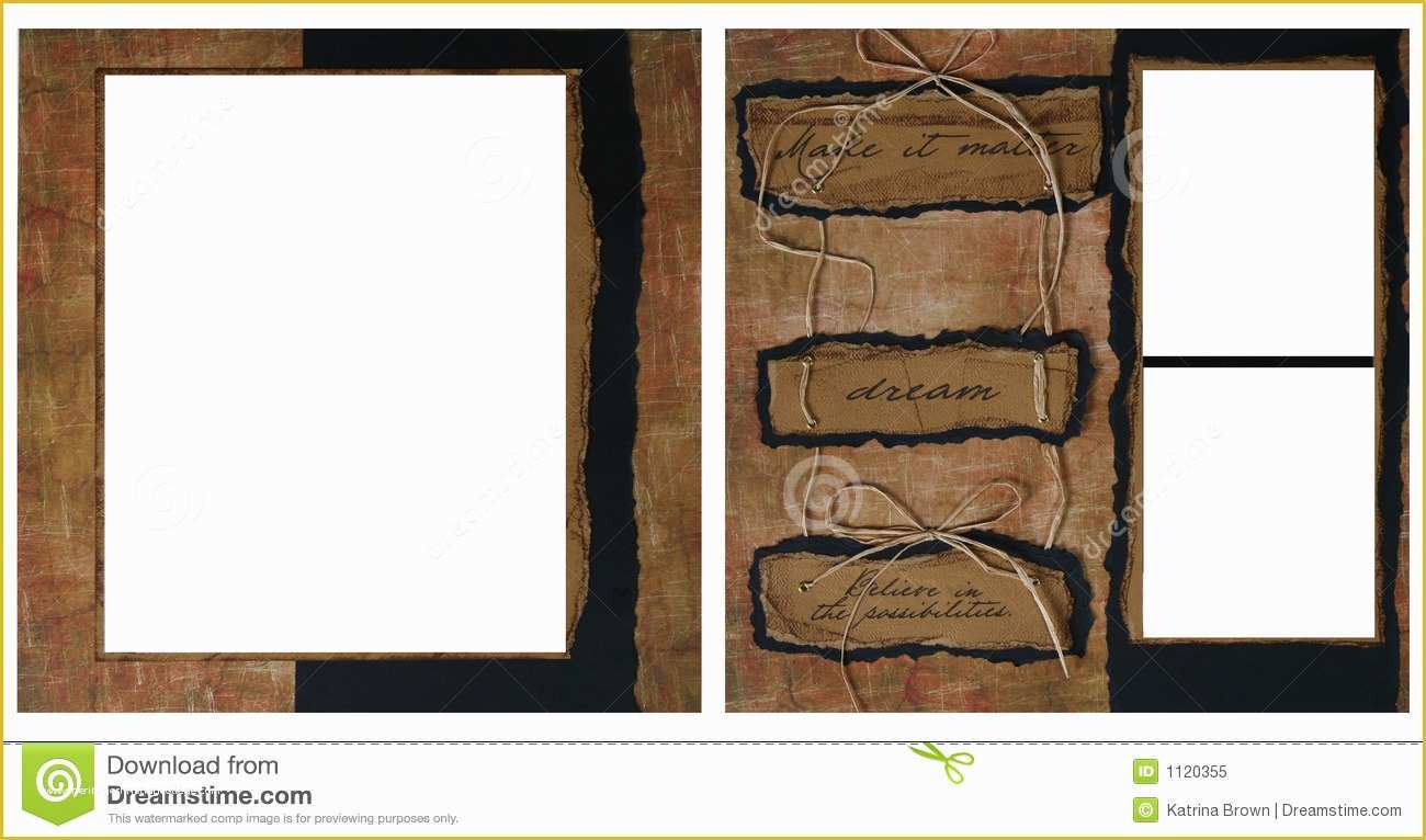 Scrapbook Online Free Templates Of Vintage Scrapbook Frame Template Stock Illustration