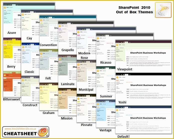 Sharepoint Templates Free Of Point 2010 Default Site themes – Views From Veronique