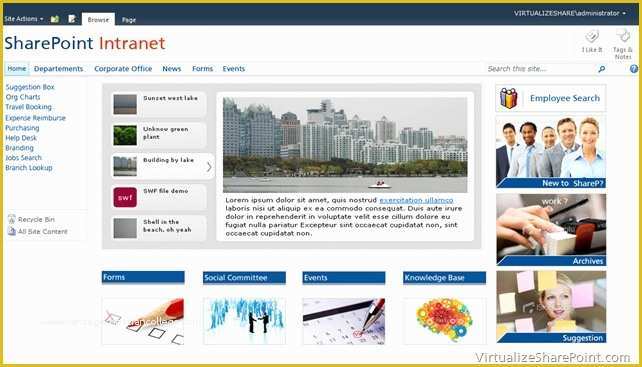 Sharepoint Templates Free Of Point 2010 Intranet Sample Design – Aryan Nava