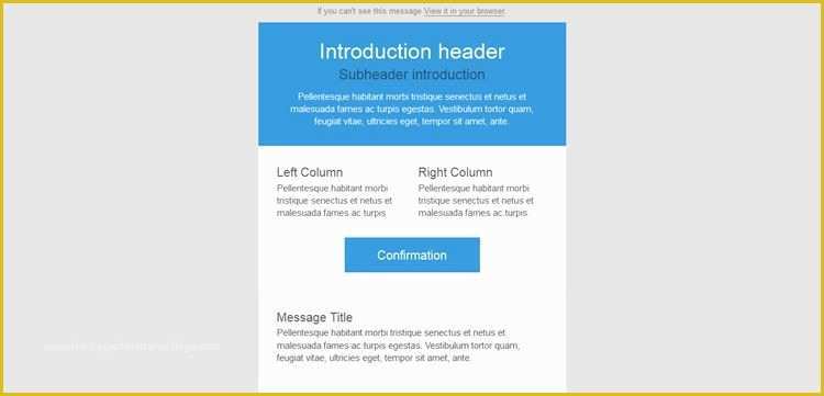 Simple Email Template HTML Free Of 30 Free Responsive Email and Newsletter Templates
