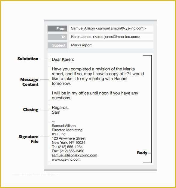 Simple Email Template HTML Free Of 8 Sample Professional Email Templates – Pdf